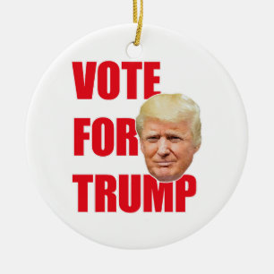 Adorno De Cerámica Vota por Trump