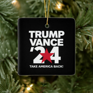Adorno De Cerámica Vota Trump Vance 2024 Elección Trump 2024