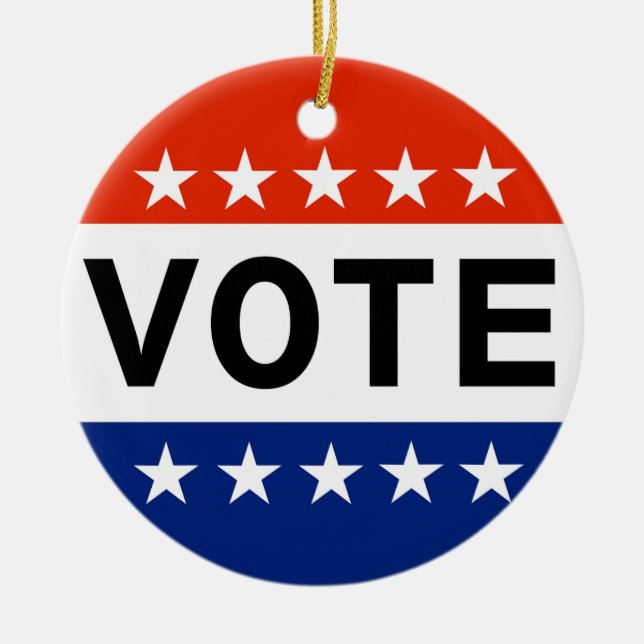 Adorno De Cerámica Votación 2026 Elecciones de mitad de período (Frente)