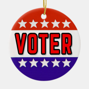 Adorno De Cerámica Votante