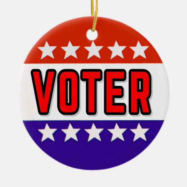 Adorno De Cerámica Votante (Frente)