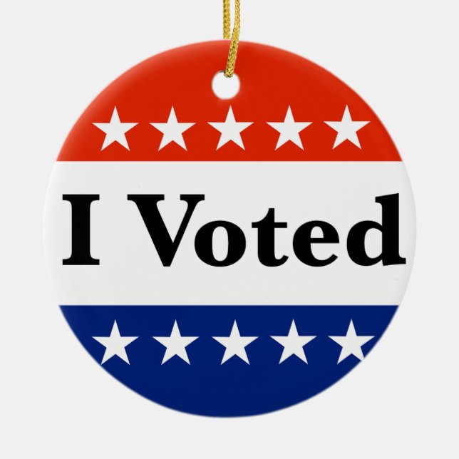 Adorno De Cerámica Voté por las elecciones de 2026 (Frente)