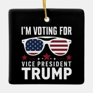 Adorno De Cerámica Voto por las elecciones del vicepresidente Trump 2