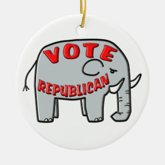 Adorno De Cerámica VOTO REPUBLICANO (Elefante)