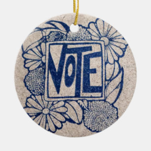 Adorno De Cerámica VOTO Vintage