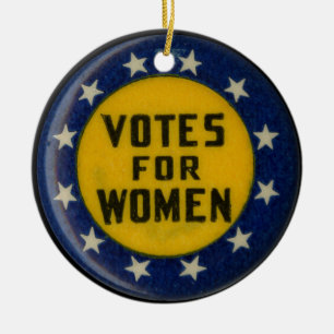 Adorno De Cerámica Votos para mujeres sufragio histórico
