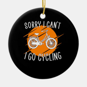 Adorno De Cerámica Voy a montar en bicicleta