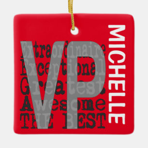Adorno De Cerámica VP Extraordinaire PERSONALIZADO