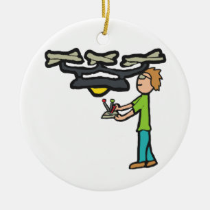 Adorno De Cerámica Vuelo de drones RC