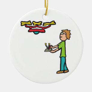 Adorno De Cerámica Vuelo de drones RC