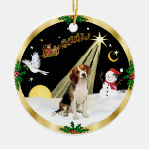 Adorno De Cerámica VueloNocturno-  Beagle