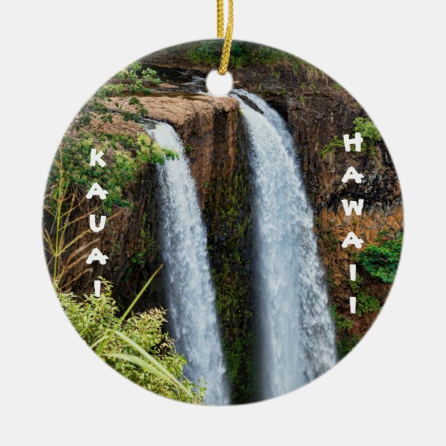 Adorno De Cerámica Wailua y Waimea (Frente)