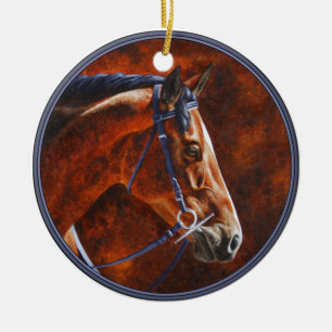 Adorno De Cerámica Warmblood Hanoverian