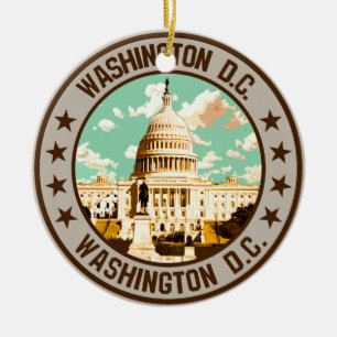 Adorno De Cerámica Washington D.C.