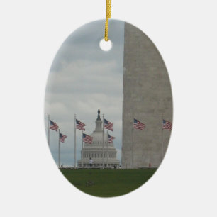 Adorno De Cerámica Washington D.C. Collectible Ornament