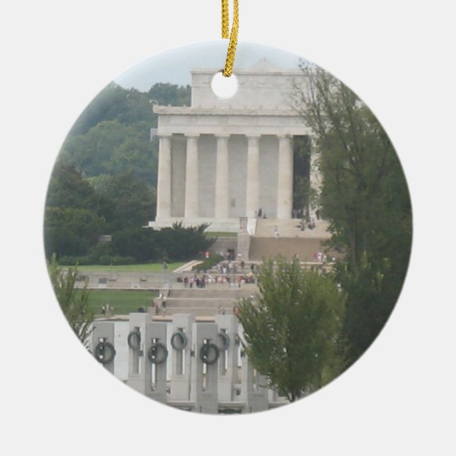 Adorno De Cerámica Washington D.C. Collectible Ornament (Frente)