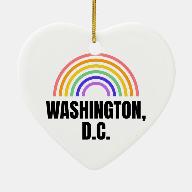 Adorno De Cerámica Washington DC - Washington (Atrás)