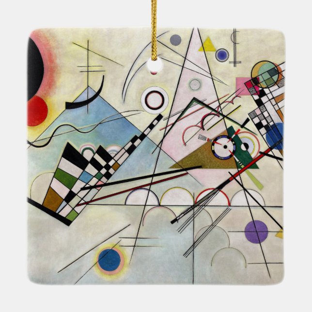 Adorno De Cerámica WASSILY KANDINSKY - Composición VIII 1923 (Reverso)