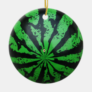 Adorno De Cerámica Watermelon Football / Soccer Ball