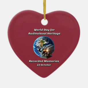 Adorno De Cerámica WDAH. Recuerdos grabados. 27 de octubre