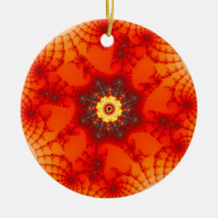 Adorno De Cerámica Web de fuego - Arte fractal