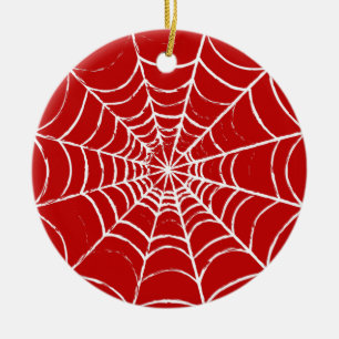 Adorno De Cerámica Web roja