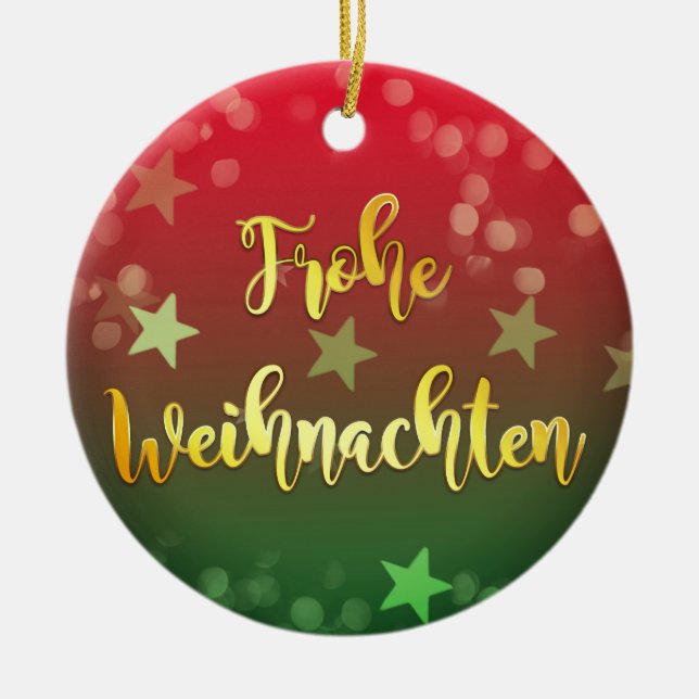 Adorno De Cerámica Weihnachten Baumanhänger Keramik Frohe Weihnachten (Frente)