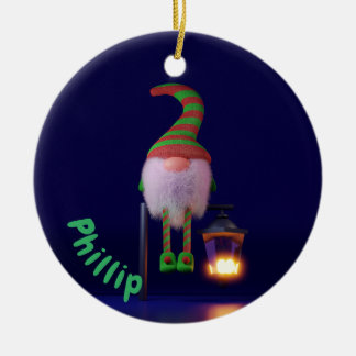 Adorno De Cerámica Weihnachtswichtel