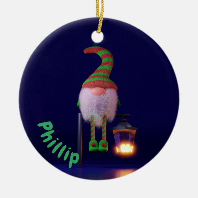Adorno De Cerámica Weihnachtswichtel (Frente)