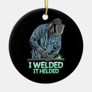 Adorno De Cerámica Welder Weled It Helded