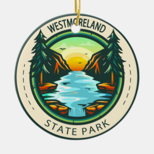Adorno De Cerámica Westmoreland State Park Virginia Badge