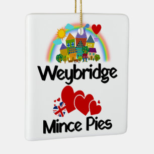 Adorno De Cerámica Weybridge, Surrey ama a Mince Pies