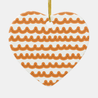 Adorno De Cerámica Whimsical Ocean Waves Melon