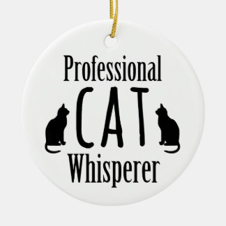 Adorno De Cerámica Whisperer de gato profesional