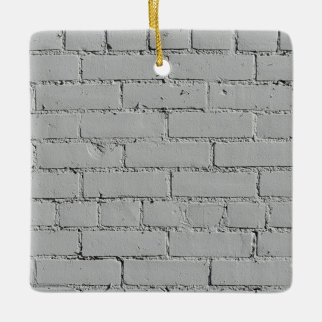 Adorno De Cerámica White Brick Wall   (Anverso)