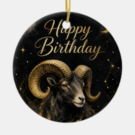 Adorno De Cerámica Widder Happy Birthday Sternzeichen Design