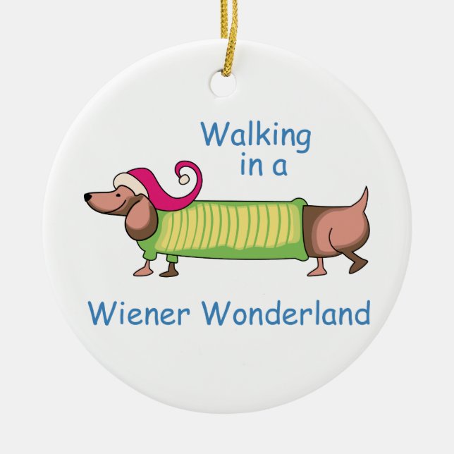 Adorno De Cerámica Wiener Wonderland (Frente)