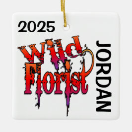 Adorno De Cerámica Wild Florist PERSONALIZADO