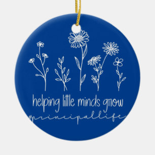 Adorno De Cerámica Wildflowers Helping Little Minds Grow Principal