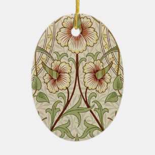 Adorno De Cerámica William Morris Daffodil Classic Flower Wallpaper