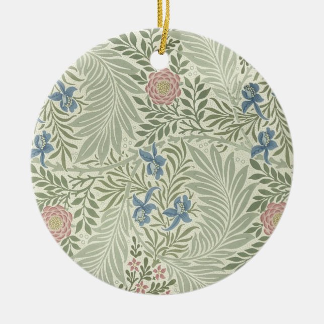 Adorno De Cerámica William Morris Larkspur Fondo de escritorio Floral (Frente)