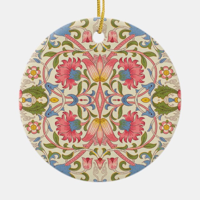 Adorno De Cerámica William Morris Lodden Spring Wallpaper Art (Frente)