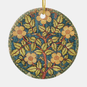 Adorno De Cerámica William Morris Rosa Wreath Cushion Cover Classic