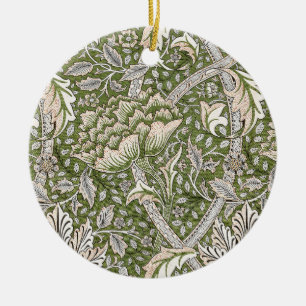 Adorno De Cerámica : William Morris Windrush Patrón Verde: Vintage