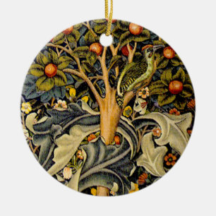 Adorno De Cerámica William Morris Woodpecker Tapestry Arts & Crafts