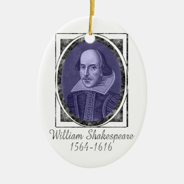 Adorno De Cerámica William Shakespeare (Frente)