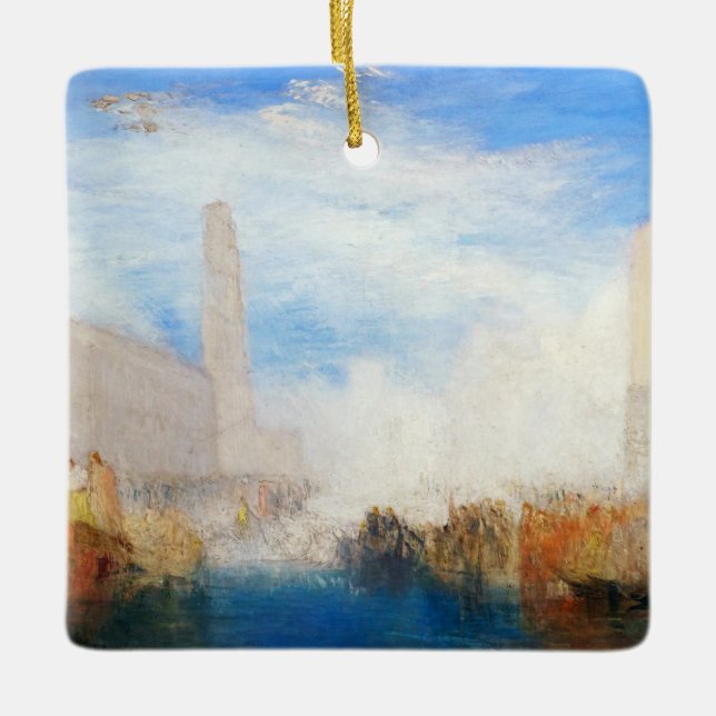 Adorno De Cerámica William Turner - Venecia, la Piazzetta (Anverso)