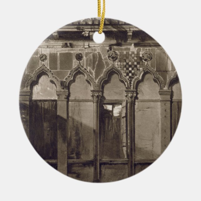 Adorno De Cerámica Windows árabe, en Campo Santa María Mater Domini (Frente)