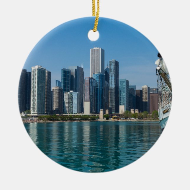 Adorno De Cerámica Windy Sailing (Frente)