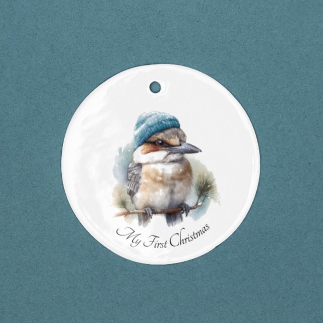 Adorno De Cerámica Winter Kookaburra Deseos, personalizado (Subido por el creador)